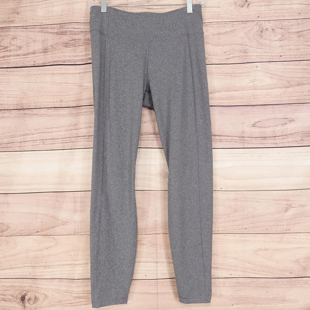 All In Motion Leggings Womens M Gray Ankle Skinny Stretch Elastic Waist Yoga